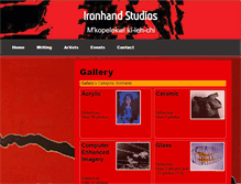 Tablet Screenshot of ironhandstudios.com